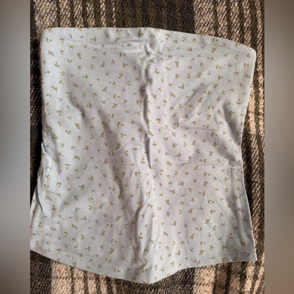 Skims Cotton Jersey floral tube top
